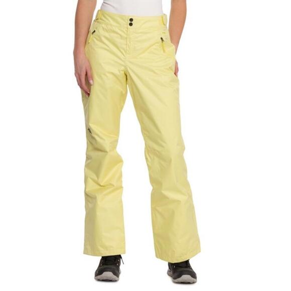 The North Face Sally Women's Size XXL Insulated Snow Pants Yellow NWT - Picture 1 of 6